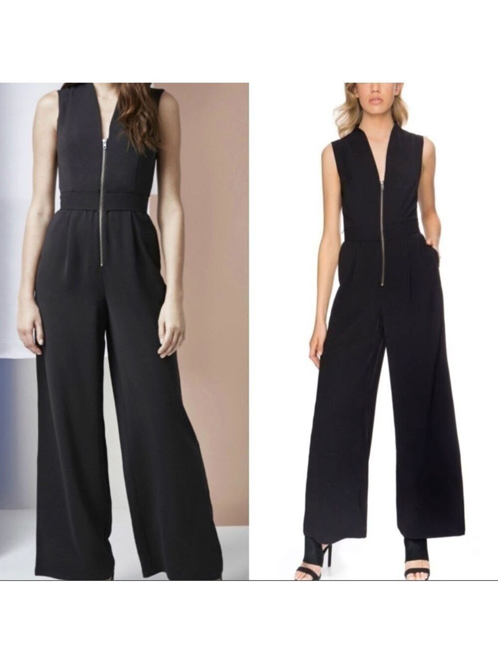 FINDERS Keepers Black Wild World Jumpsuit NWT